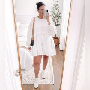 Free People Eleanor Sweatshirt Grey Combo L